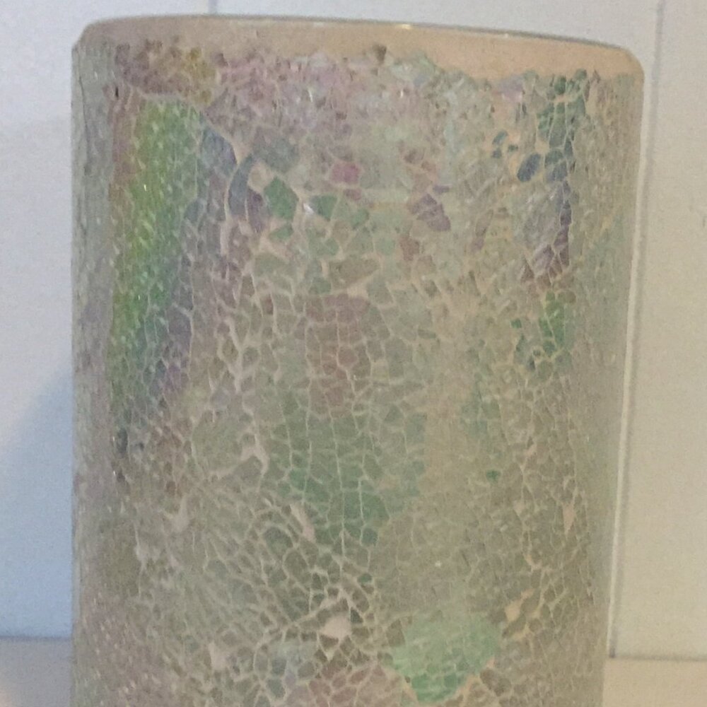 Iridescent Mosaic Candle Holder